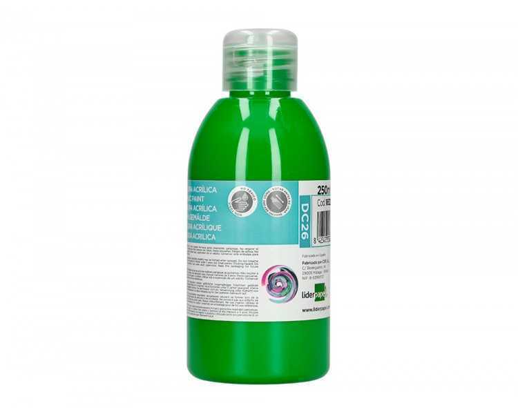 Pintura acrilica liderpapel bote de 250 ml verde