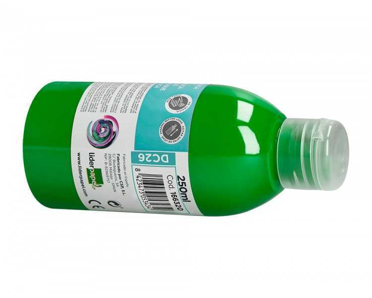 Pintura acrilica liderpapel bote de 250 ml verde