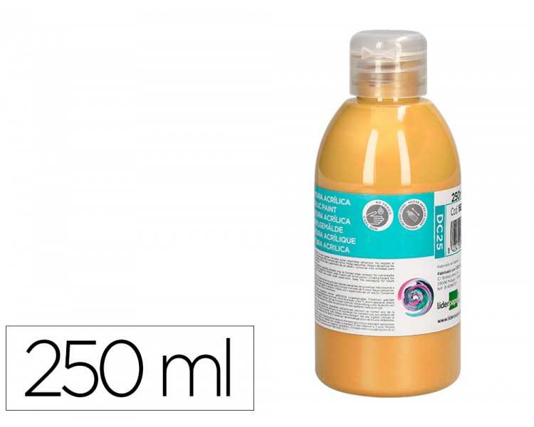 Pintura acrilica liderpapel bote de 250 ml carne