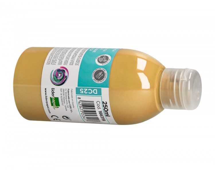 Pintura acrilica liderpapel bote de 250 ml carne