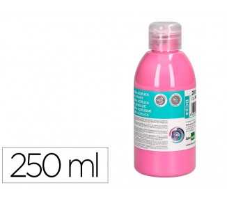 Pintura acrilica liderpapel bote de 250 ml rosa