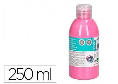 Pintura acrilica liderpapel bote de 250 ml rosa