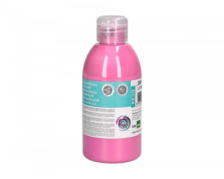 Pintura acrilica liderpapel bote de 250 ml rosa