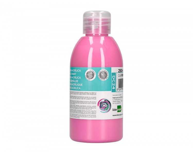 Pintura acrilica liderpapel bote de 250 ml rosa