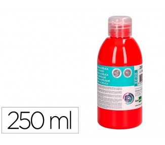 Pintura acrilica liderpapel bote de 250 ml rojo