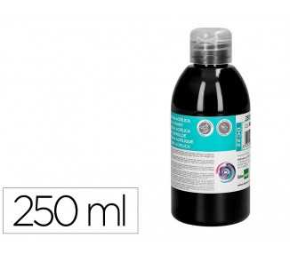 Pintura acrilica liderpapel bote de 250 ml negro