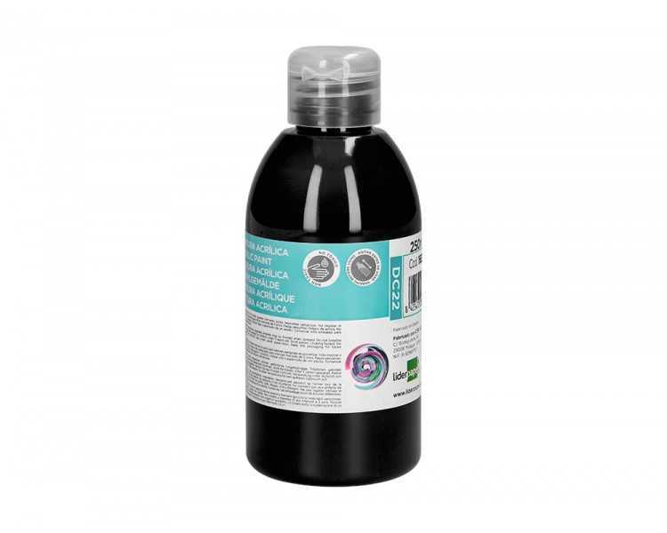 Pintura acrilica liderpapel bote de 250 ml negro