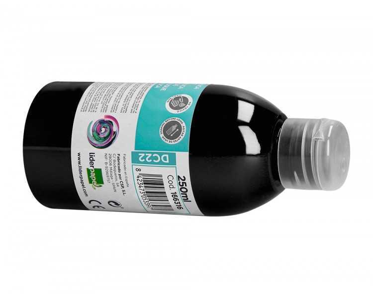 Pintura acrilica liderpapel bote de 250 ml negro