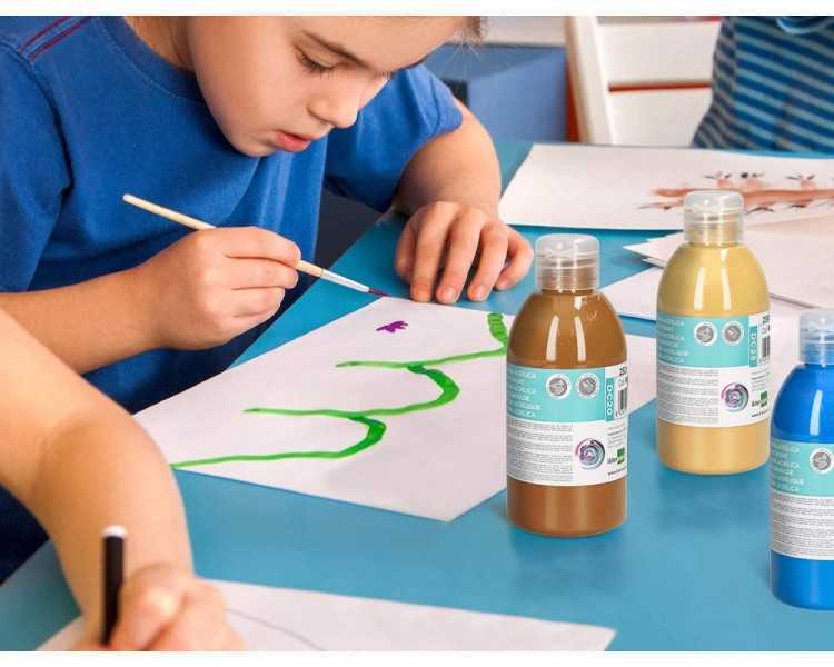 Pintura acrilica liderpapel bote de 250 ml negro