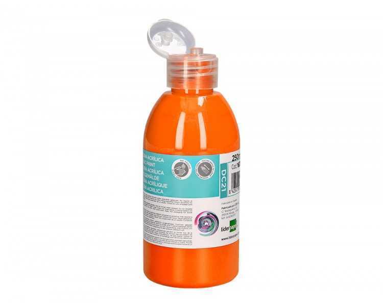 Pintura acrilica liderpapel bote de 250 ml naranja