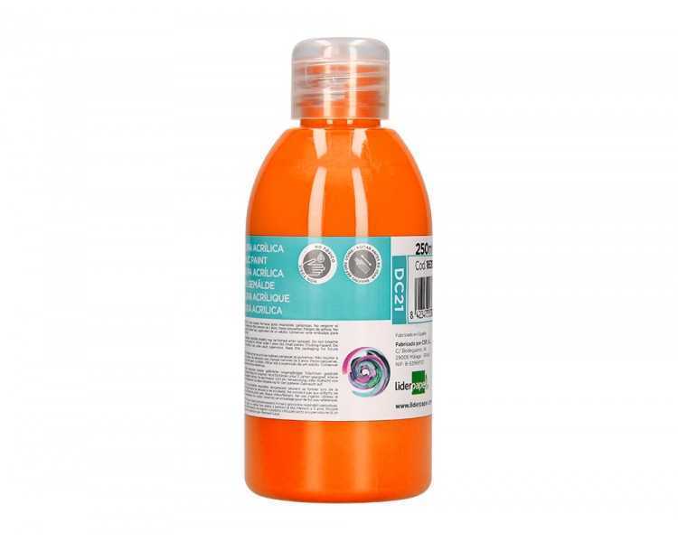 Pintura acrilica liderpapel bote de 250 ml naranja