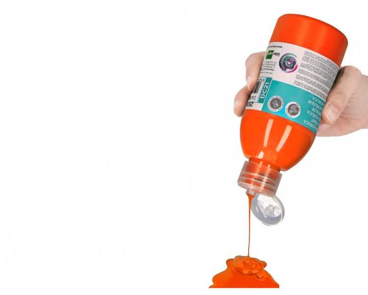 Pintura acrilica liderpapel bote de 250 ml naranja