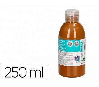 Pintura acrilica liderpapel bote de 250 ml marron