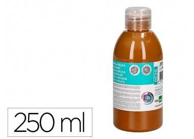 Pintura acrilica liderpapel bote de 250 ml marron