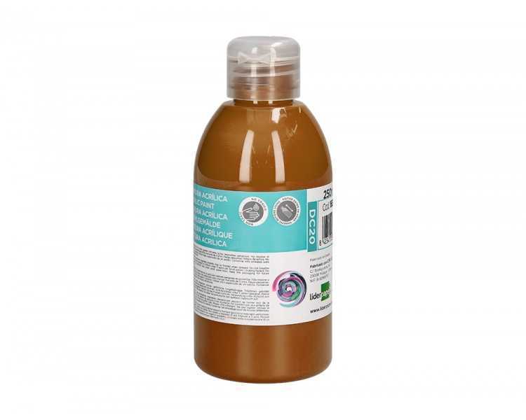 Pintura acrilica liderpapel bote de 250 ml marron