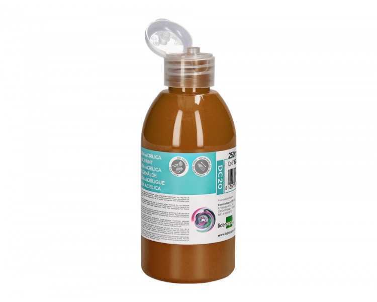 Pintura acrilica liderpapel bote de 250 ml marron