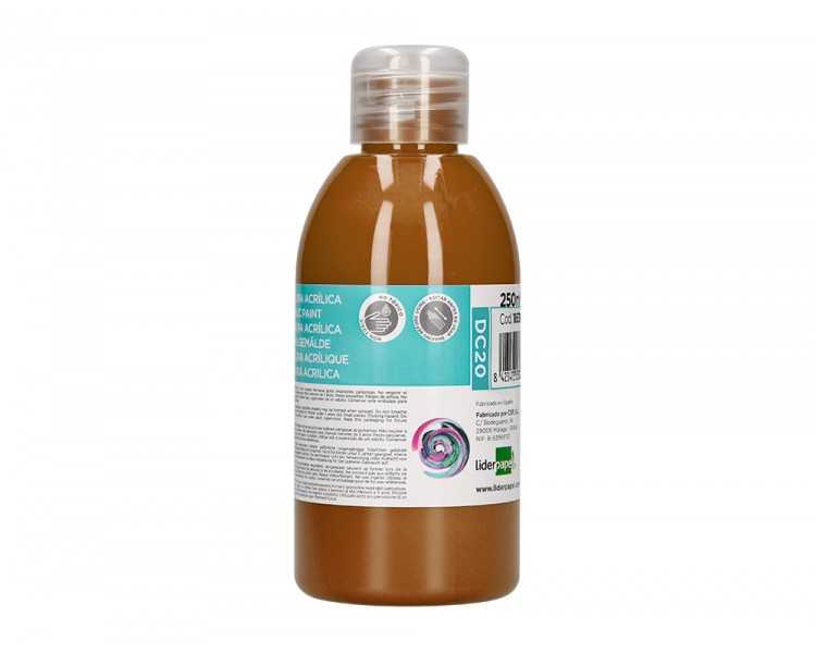 Pintura acrilica liderpapel bote de 250 ml marron