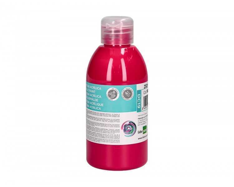 Pintura acrilica liderpapel bote de 250 ml magenta
