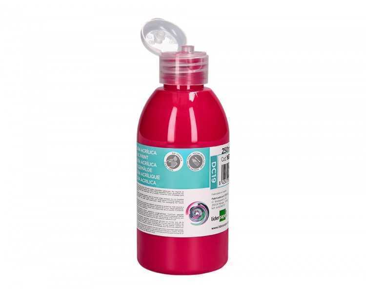Pintura acrilica liderpapel bote de 250 ml magenta