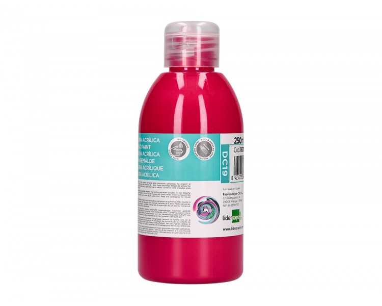 Pintura acrilica liderpapel bote de 250 ml magenta