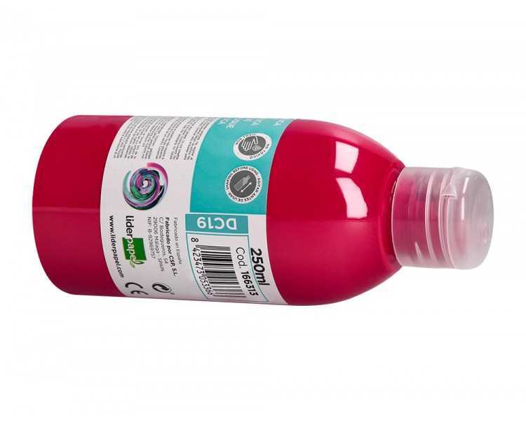 Pintura acrilica liderpapel bote de 250 ml magenta
