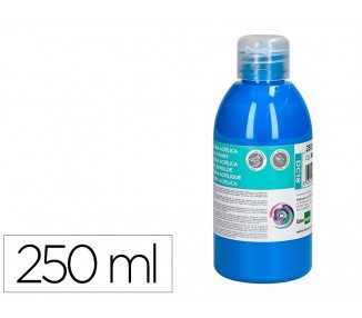 Pintura acrilica liderpapel bote de 250 ml cian