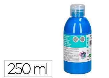Pintura acrilica liderpapel bote de 250 ml cian