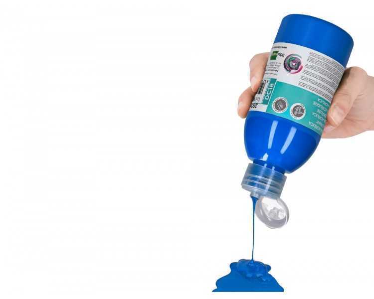 Pintura acrilica liderpapel bote de 250 ml cian