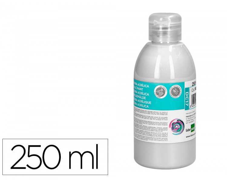 Pintura acrilica liderpapel bote de 250 ml blanco