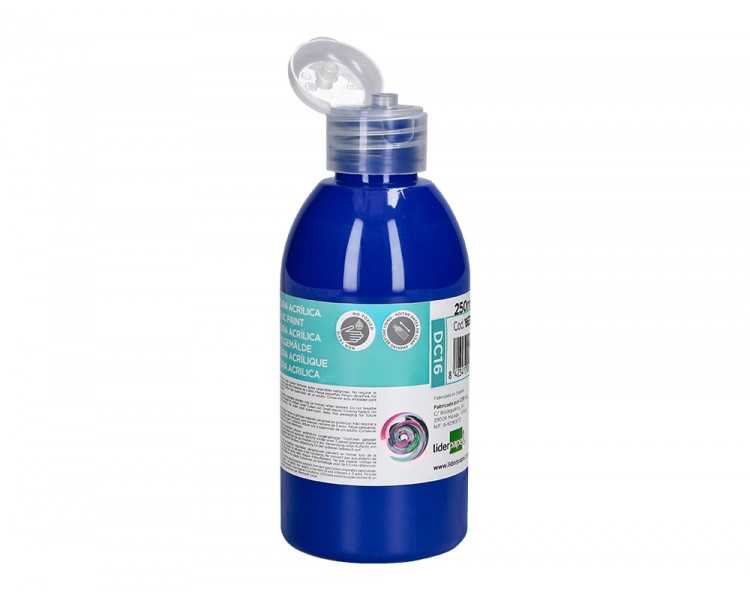Pintura acrilica liderpapel bote de 250 ml azul ultramar