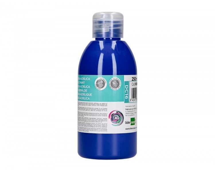 Pintura acrilica liderpapel bote de 250 ml azul ultramar