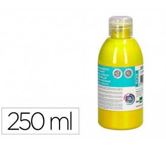 Pintura acrilica liderpapel bote de 250 ml amarillo