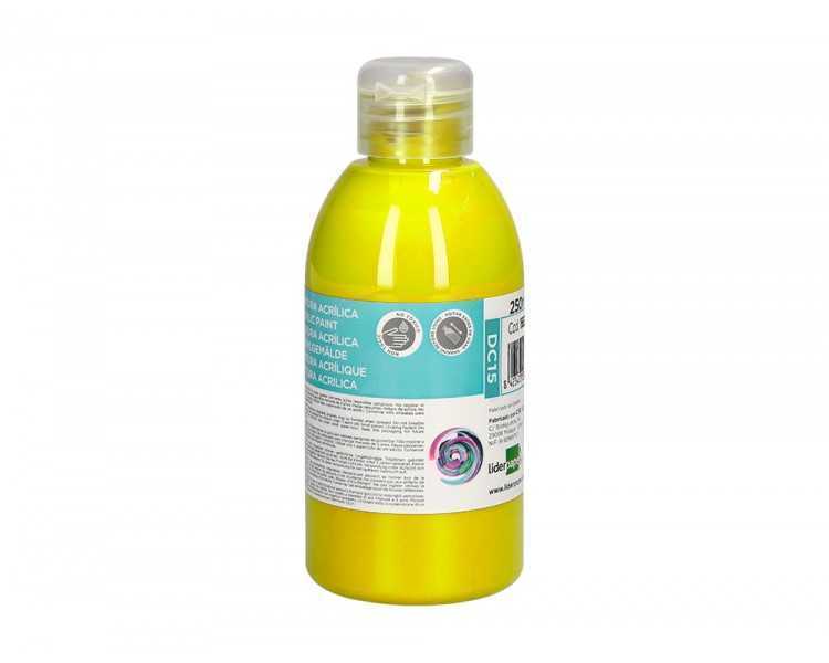 Pintura acrilica liderpapel bote de 250 ml amarillo