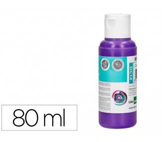 Pintura acrilica liderpapel bote de 80 ml violeta