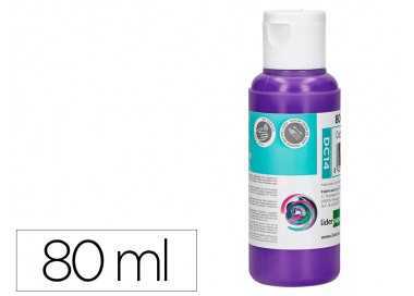 Pintura acrilica liderpapel bote de 80 ml violeta