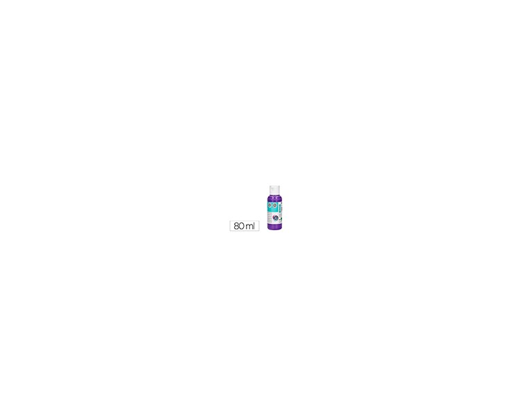 Pintura acrilica liderpapel bote de 80 ml violeta