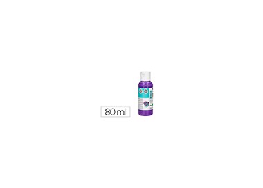 Pintura acrilica liderpapel bote de 80 ml violeta