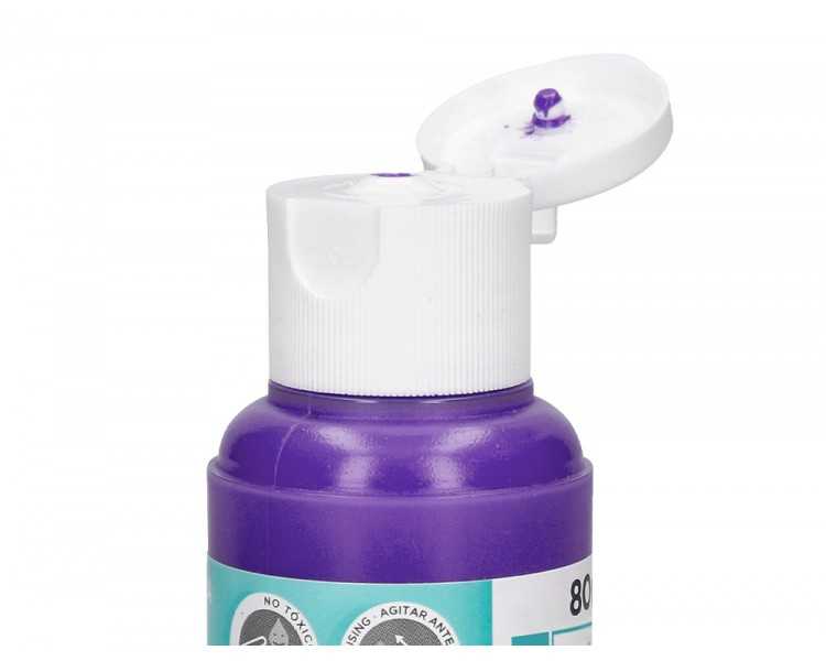 Pintura acrilica liderpapel bote de 80 ml violeta