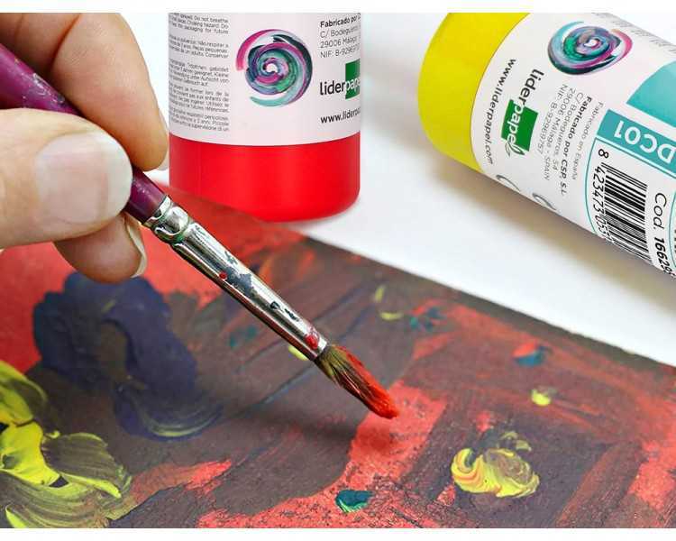 Pintura acrilica liderpapel bote de 80 ml violeta