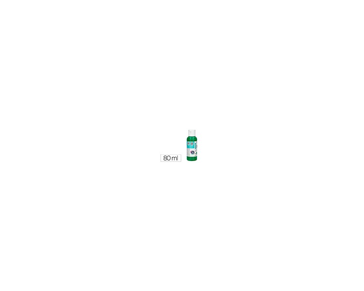 Pintura acrilica liderpapel bote de 80 ml verde oscuro