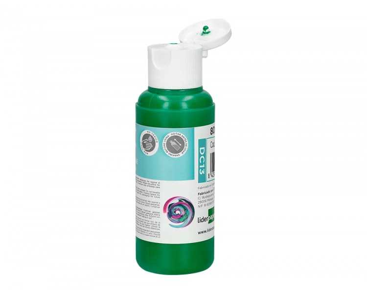 Pintura acrilica liderpapel bote de 80 ml verde oscuro