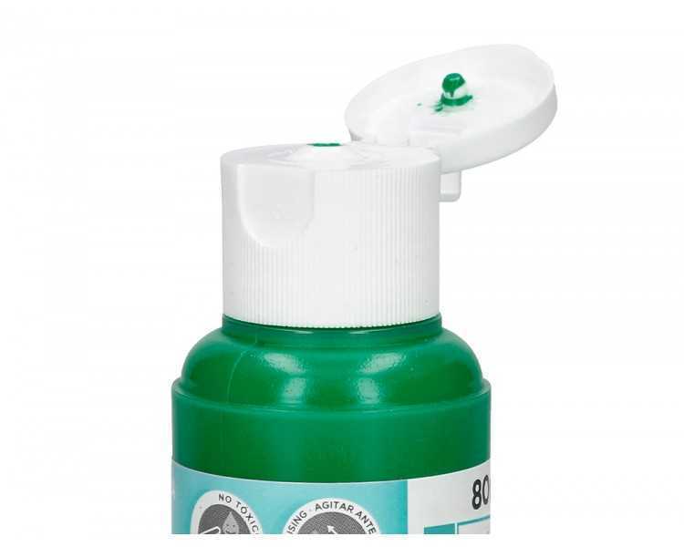 Pintura acrilica liderpapel bote de 80 ml verde oscuro