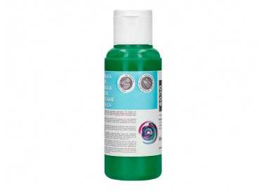 Pintura acrilica liderpapel bote de 80 ml verde oscuro