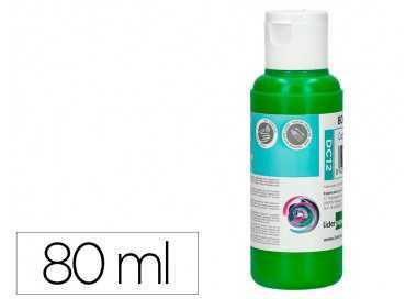 Pintura acrilica liderpapel bote de 80 ml verde
