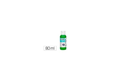 Pintura acrilica liderpapel bote de 80 ml verde
