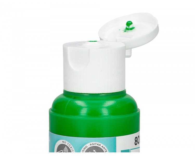 Pintura acrilica liderpapel bote de 80 ml verde