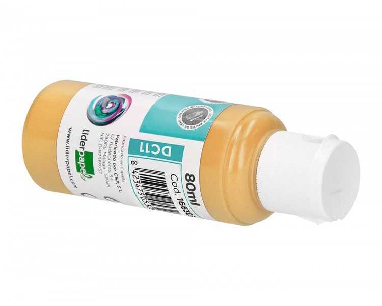 Pintura acrilica liderpapel bote de 80 ml carne