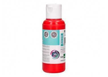 Pintura acrilica liderpapel bote de 80 ml rojo