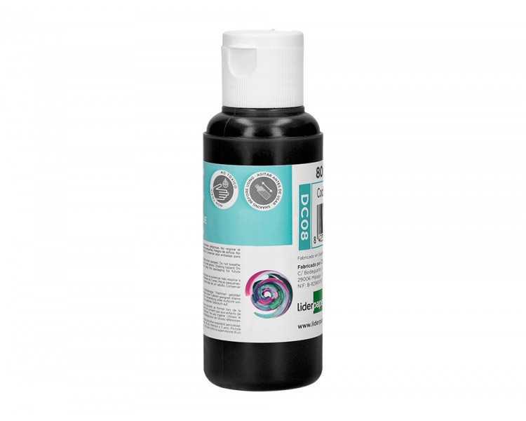 Pintura acrilica liderpapel bote de 80 ml negro