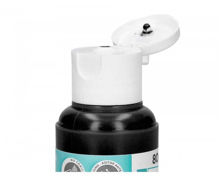 Pintura acrilica liderpapel bote de 80 ml negro